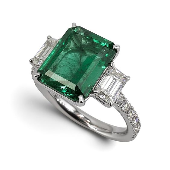 Ring Casciola Gioielli Woman SMERALDO in White Gold Smeraldo 2.91 Ct 372/3698 - 372/3698